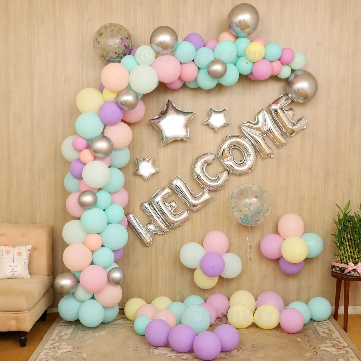 Pastel Welcome Decoration Kit 67 Pcs