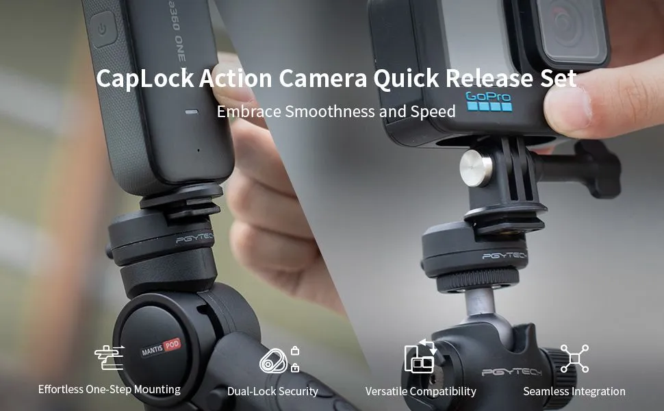 PGYTECH CapLock Action Camera Quick Release Set