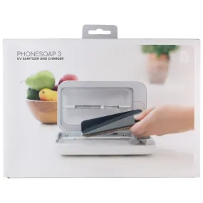 PhoneSoap 3 USW Sanitizer and Charger for Smartphones - White