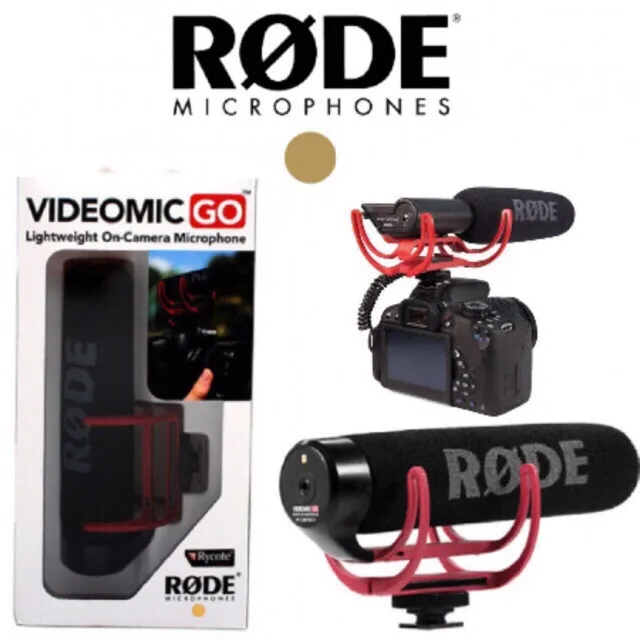 Rode VideoMic GO Camera-Mount Shotgun Microphone