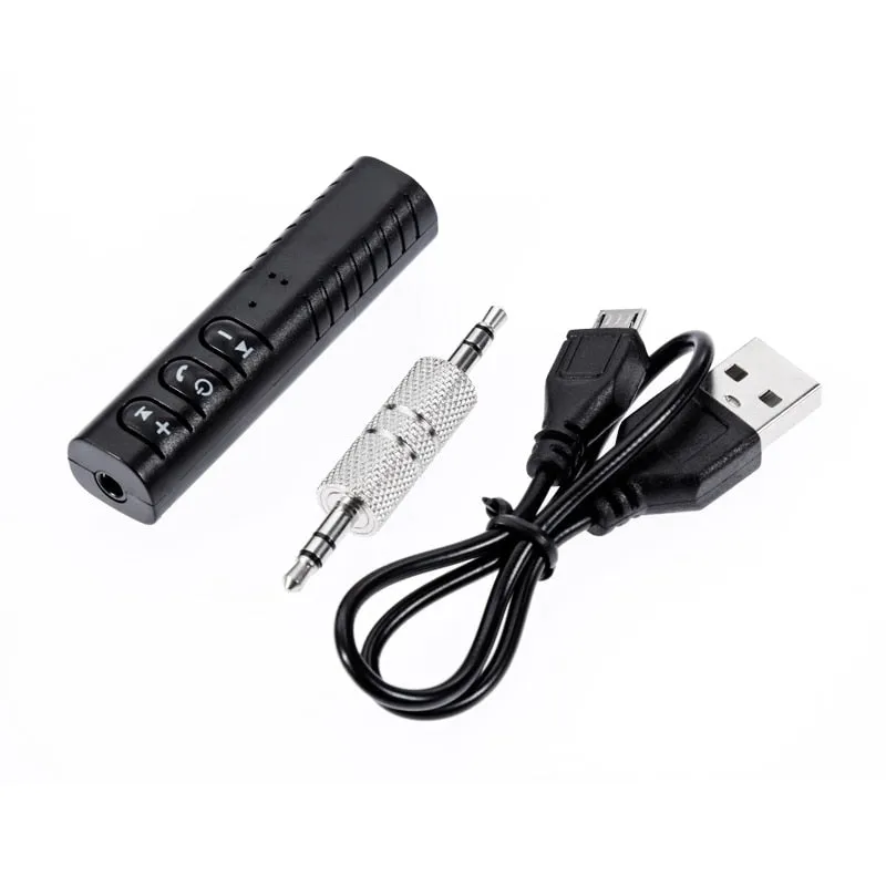 Rovtop Mini 3.5mm Jack Bluetooth Car Kit Handsfree Music Audio Receiver Adapter Auto Bluetooth AUX for Speaker Headphone Car Z2