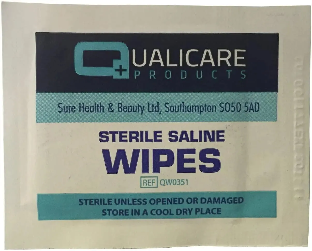 Saline Wipes Pack of 100