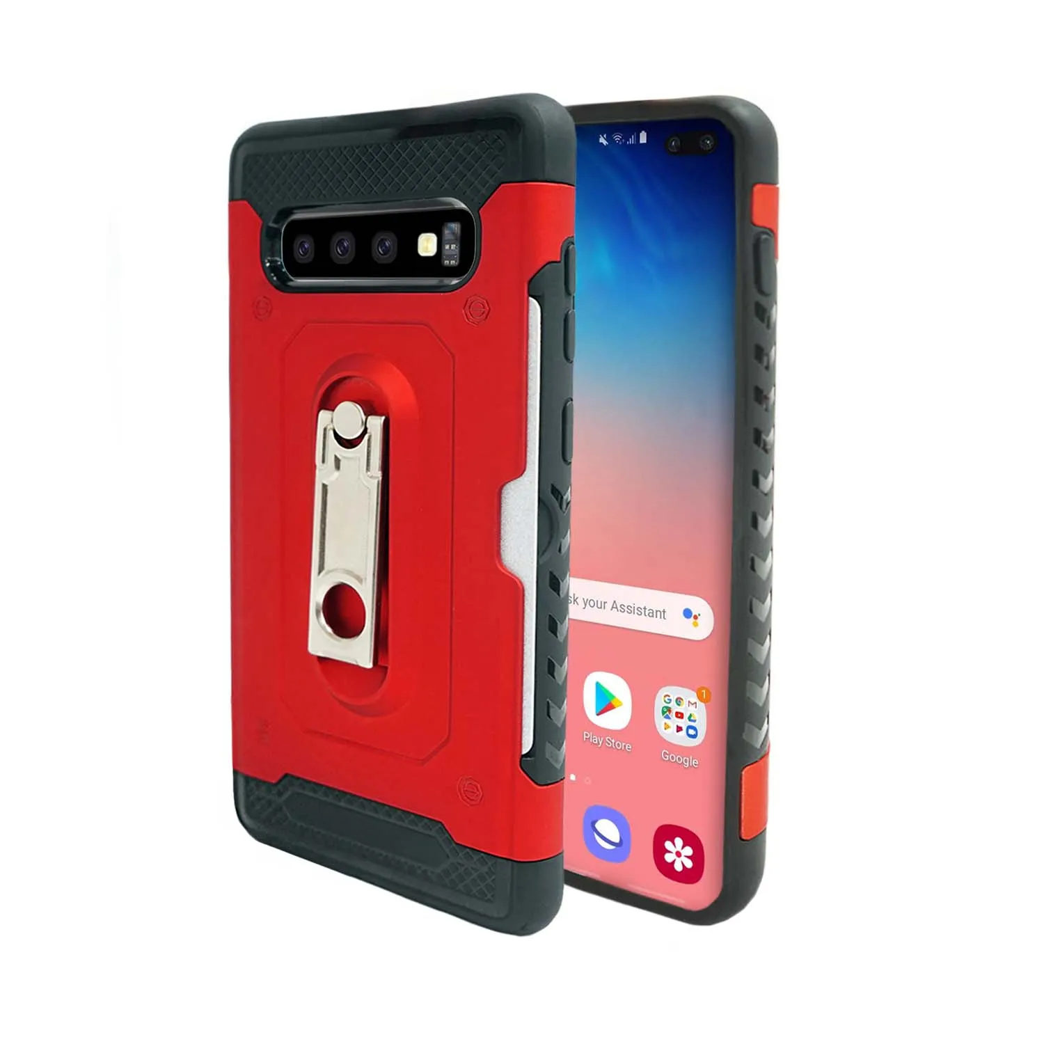 Samsung Galaxy S10  Case - Heavy-Duty, Card Slot, Kickstand