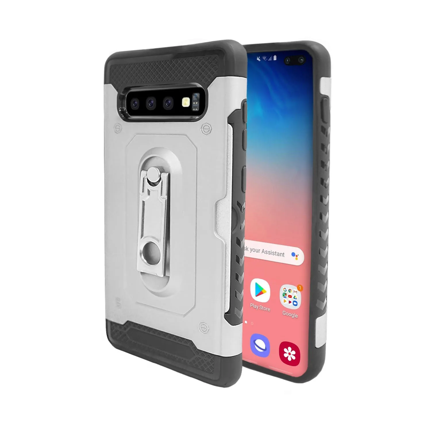 Samsung Galaxy S10  Case - Heavy-Duty, Card Slot, Kickstand