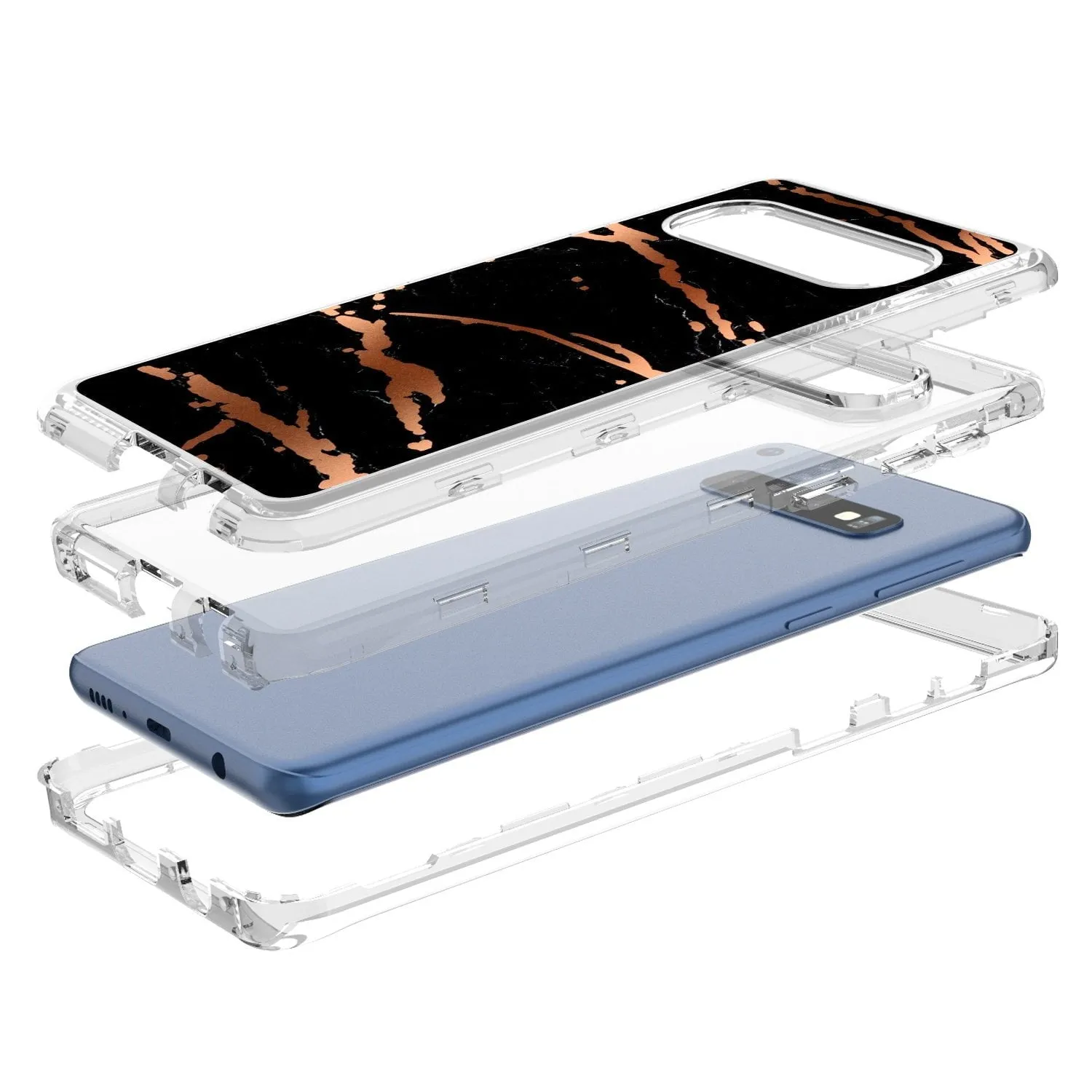 Samsung Galaxy S10 Case - Marble, Tempered Glass Back