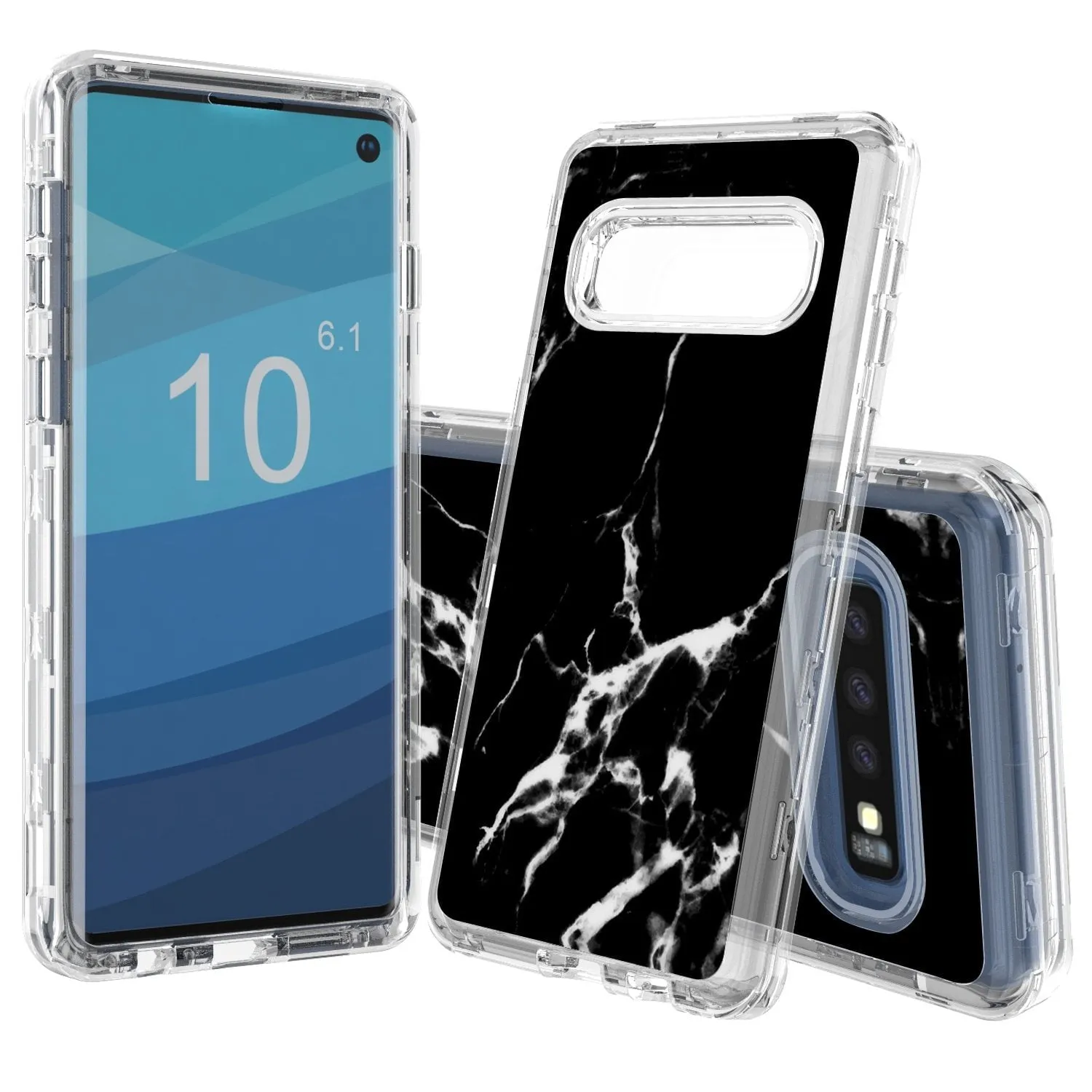 Samsung Galaxy S10 Case - Marble, Tempered Glass Back