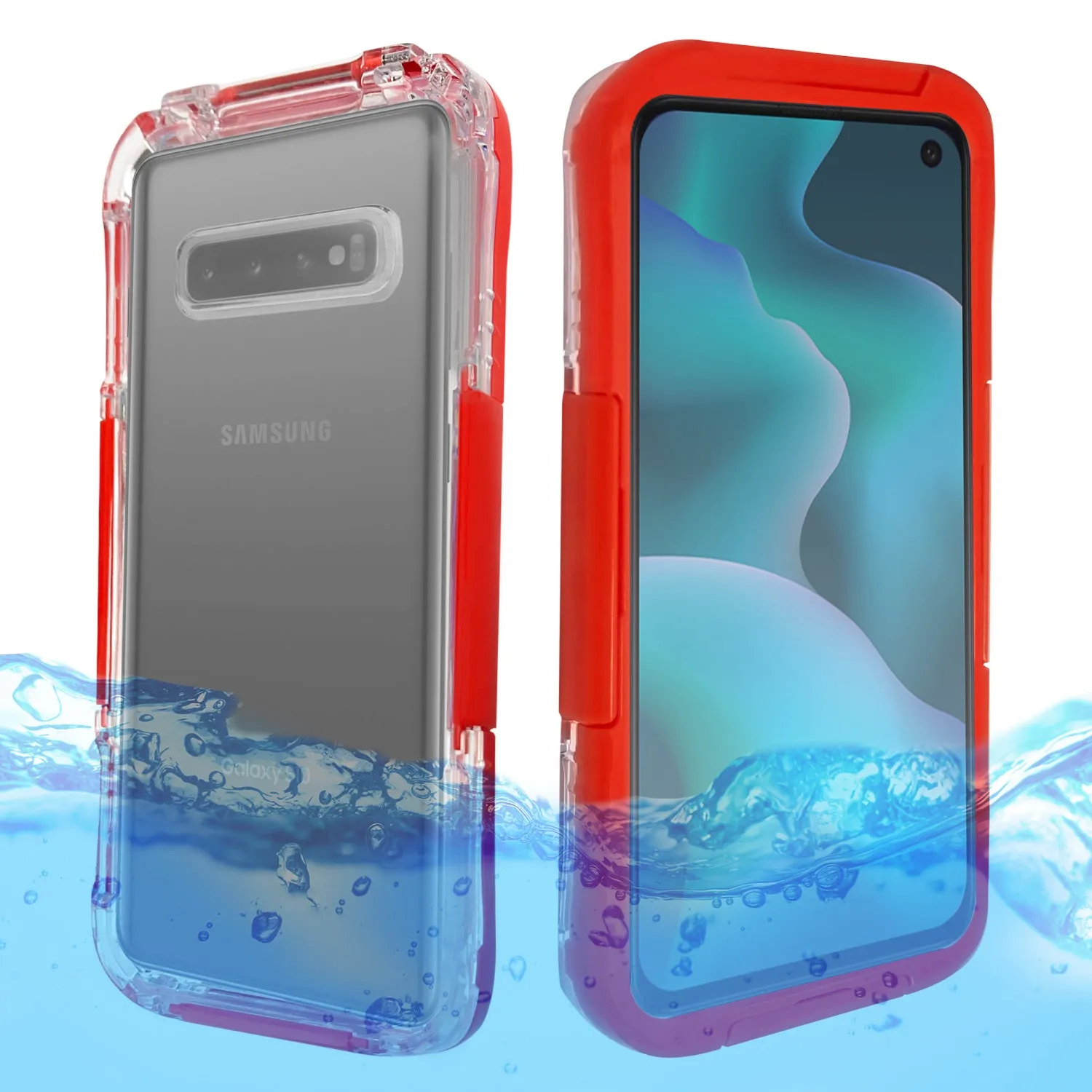 Samsung Galaxy S10  Case - Waterproof with Neck Strap