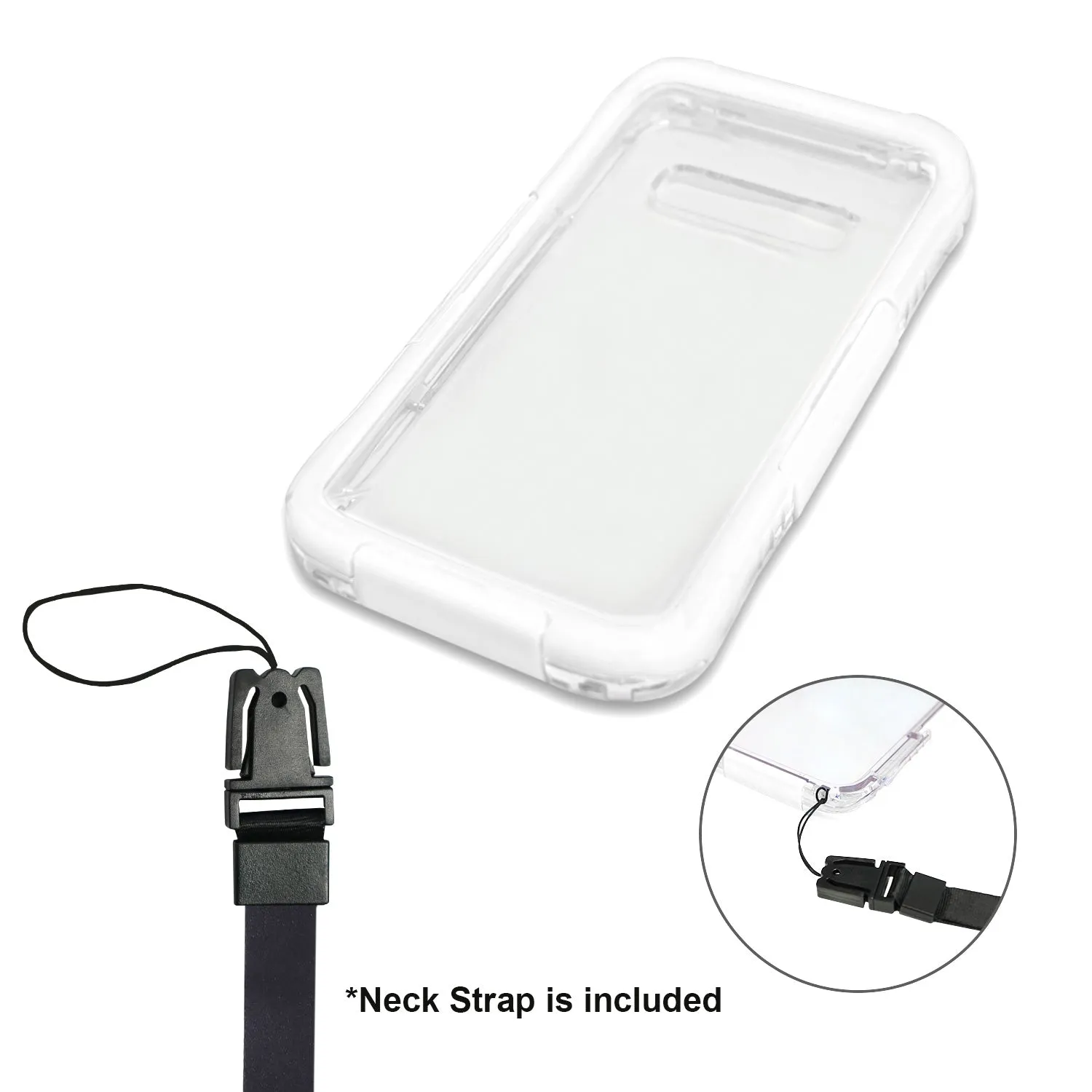 Samsung Galaxy S10  Case - Waterproof with Neck Strap