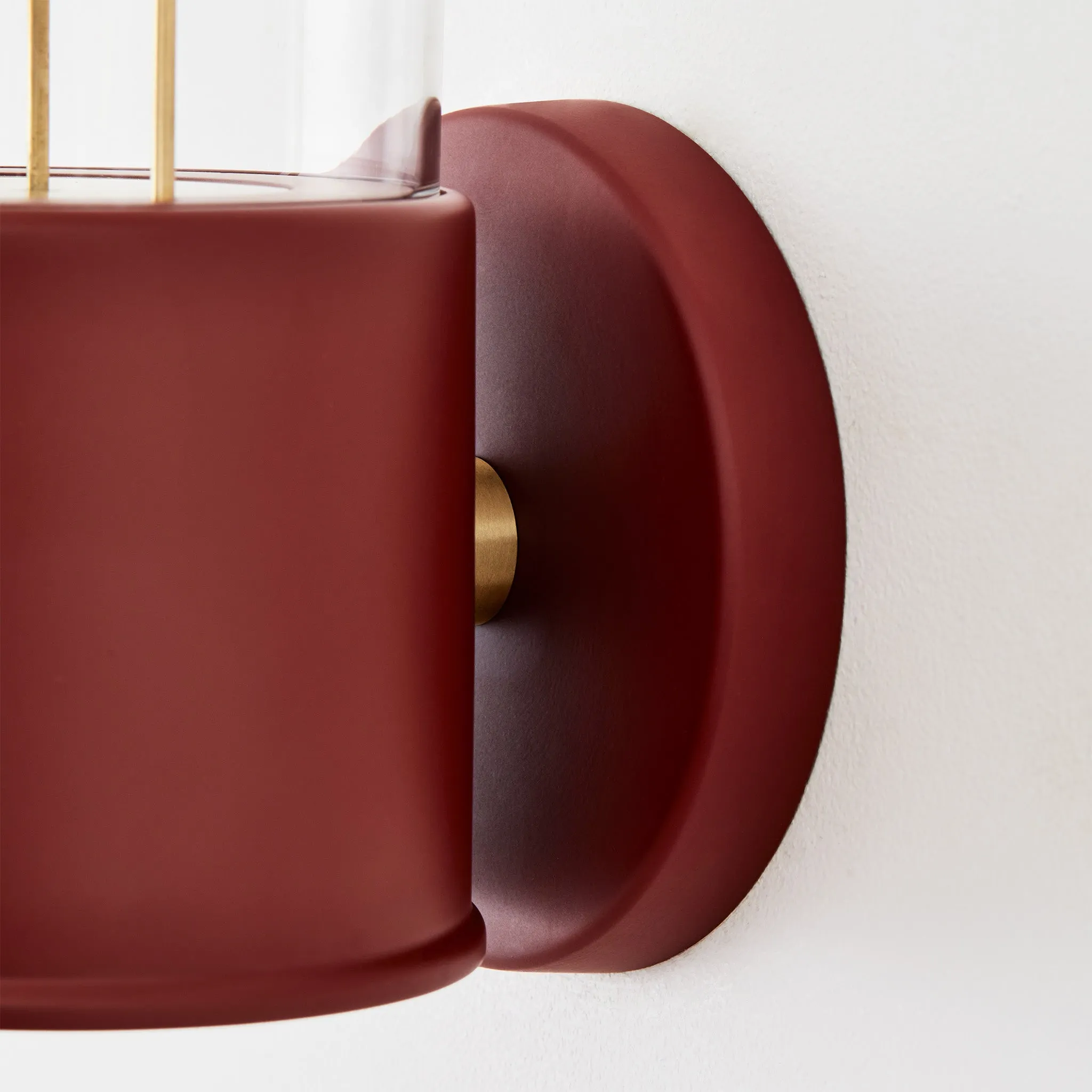 The Muse Wall Light in Pomona Red