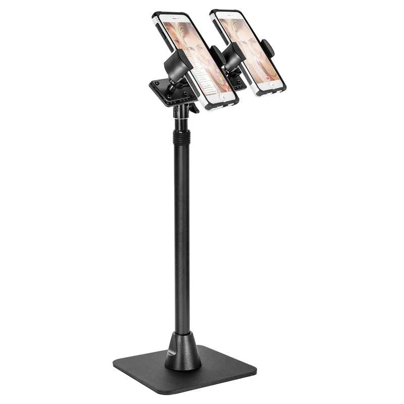 TW Broadcaster Pro Dual RoadVise® Phone Desk Mount or Countertop 29-inch Stand for Live Streaming