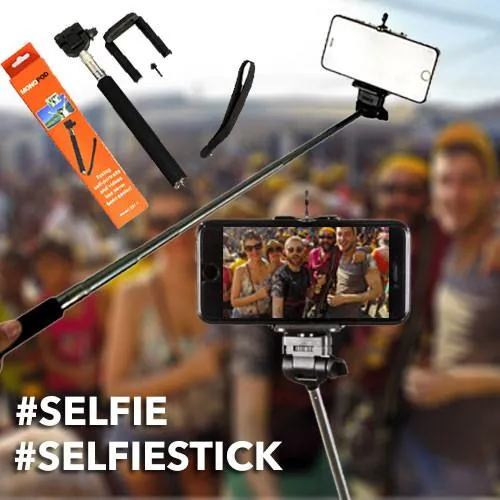 Universal Monopod Extendable Selfie Stick for Smartphones (iPhone, Samsung Galaxy, Google Nexus, HTC)