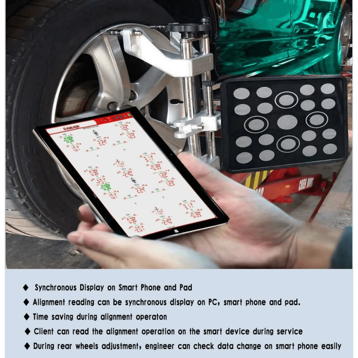 Wheel Alignment Machine Works on 2 Post & Scissor Lift-AV6 Pro